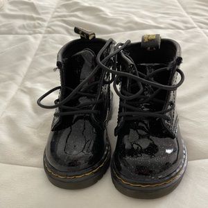 Toddler glitter doc martens